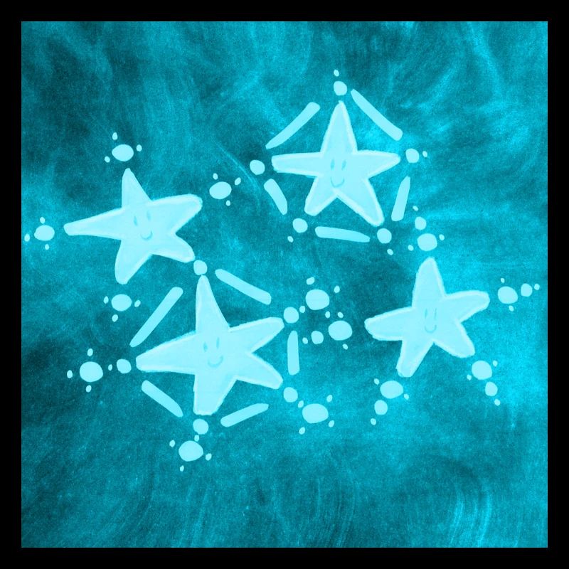 4 BLAUE STERNE