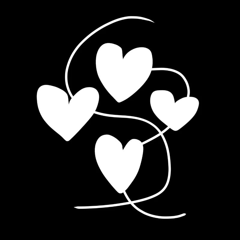 Two Hearts Heart Love Lines Line