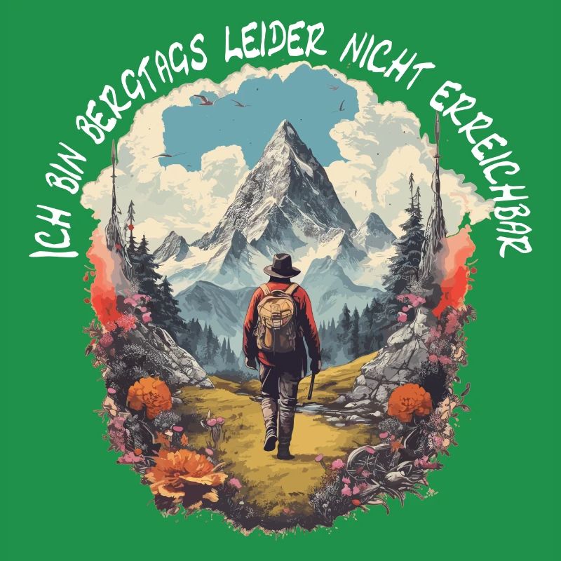 Wandern oder Klettern in den Bergen