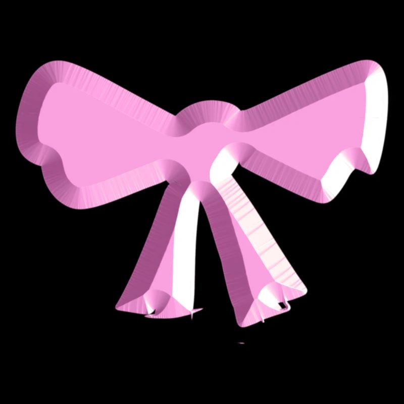 schleife symbol fliege rosa glänzend