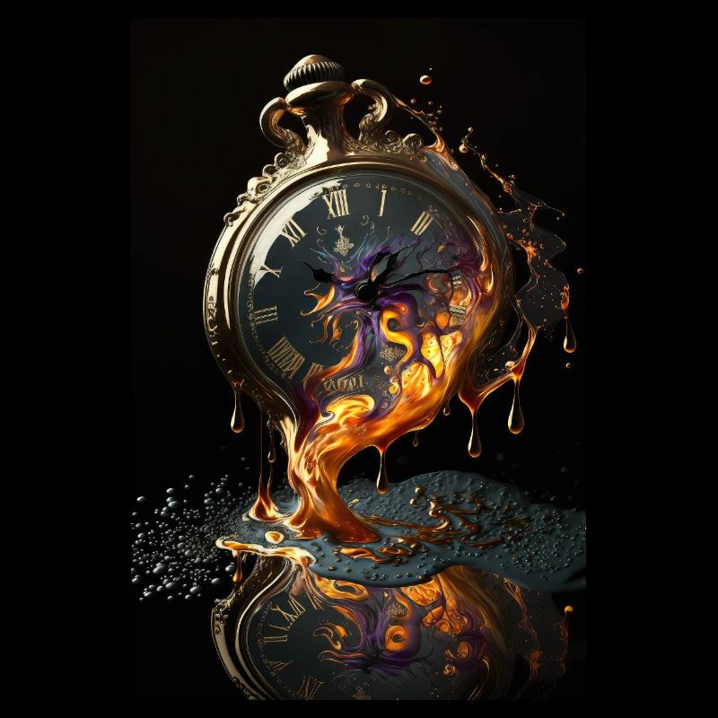 Melting Pocket Watch Surreal