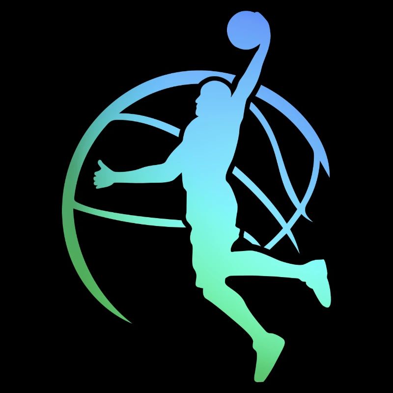 Dunking Basketteur Basketball Bball