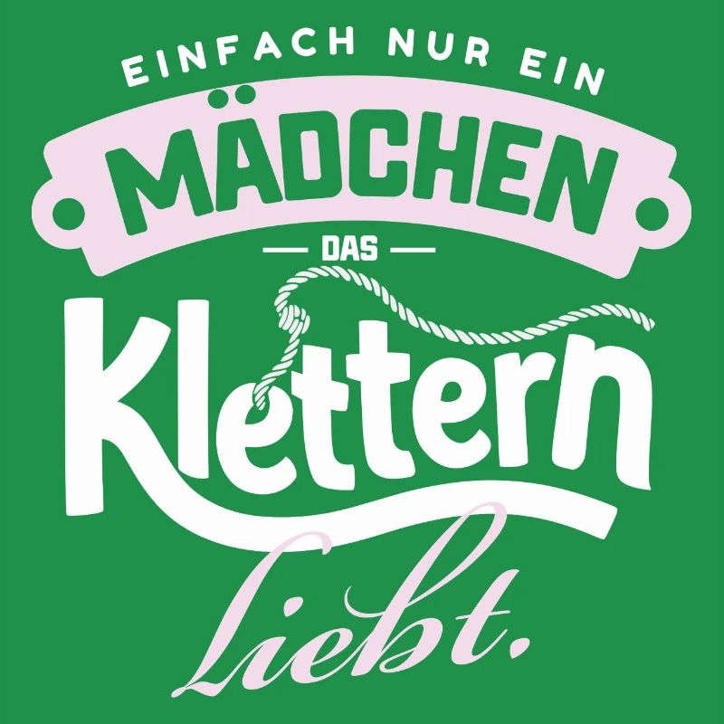 Nur ein Mädchen, das Klettern liebt