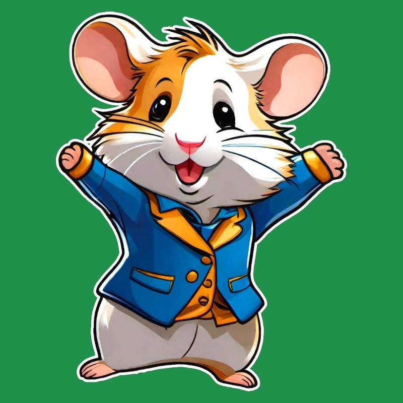 Hamster mignon et heureux