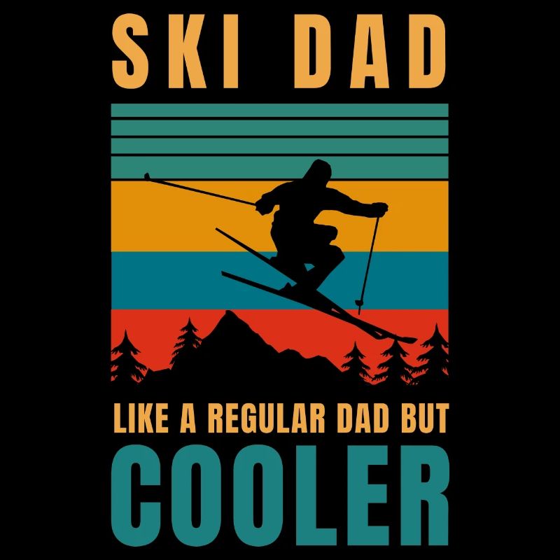 ski dad like regular dad but cooler