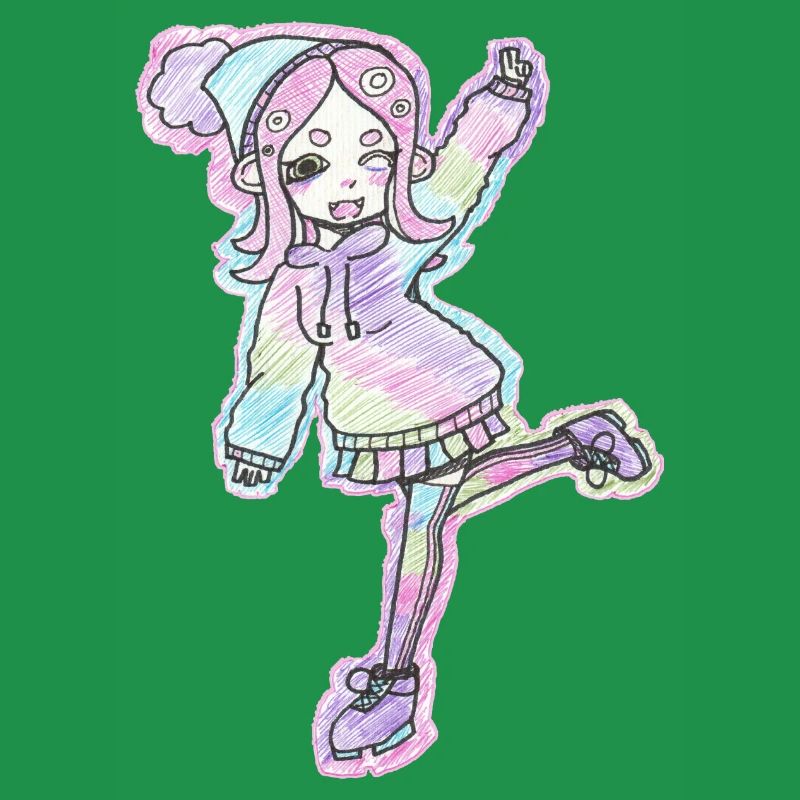 Inkling Mädchen | Pink | Splatoon