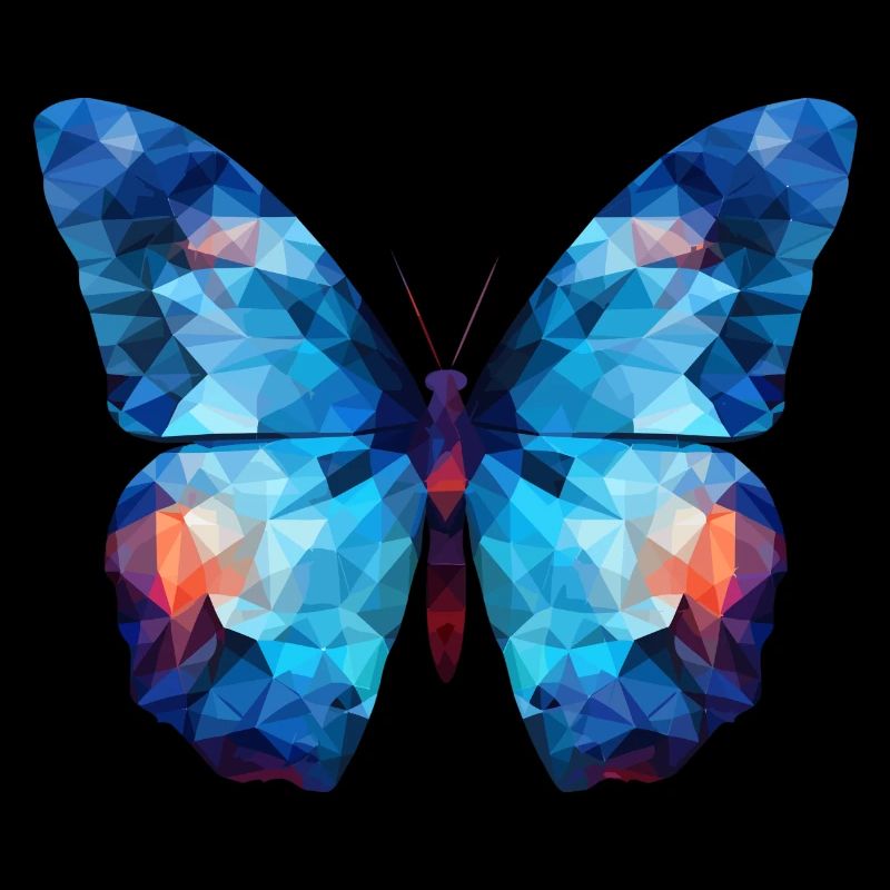 Blauer Morpho-Schmetterling