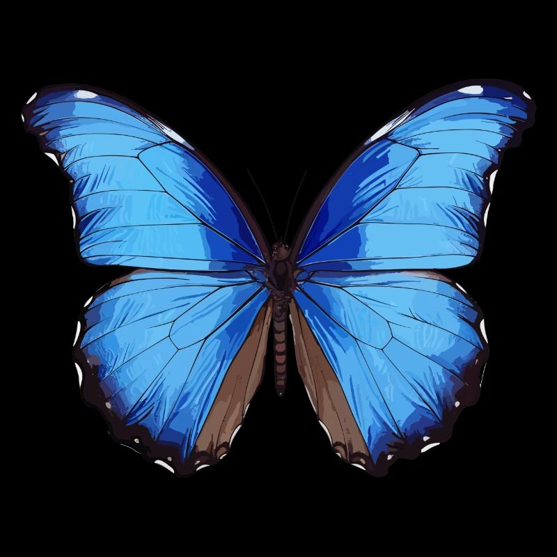 Morpho Papillon Bleu