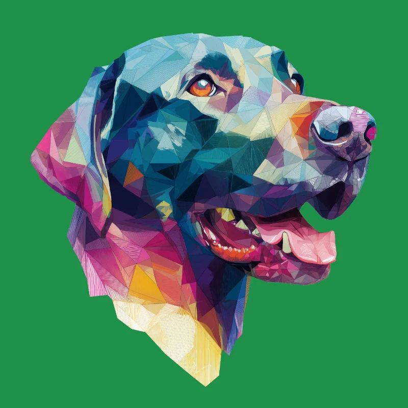 Conception Low Poly Labrador Retriever