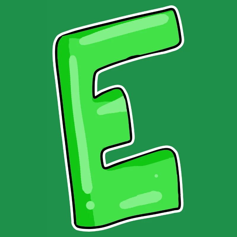 Letter E Initial point