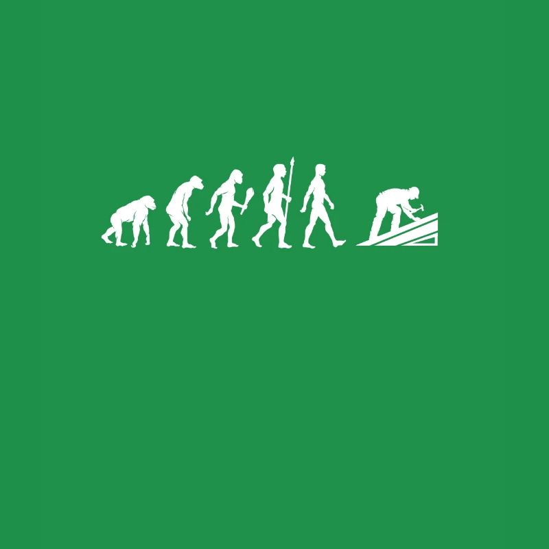 Lustige Dachdecker Evolution Dach Geschenkidee