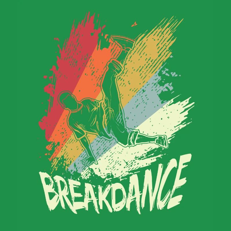 Vintage B-Boy Break Dancer Breakdancing