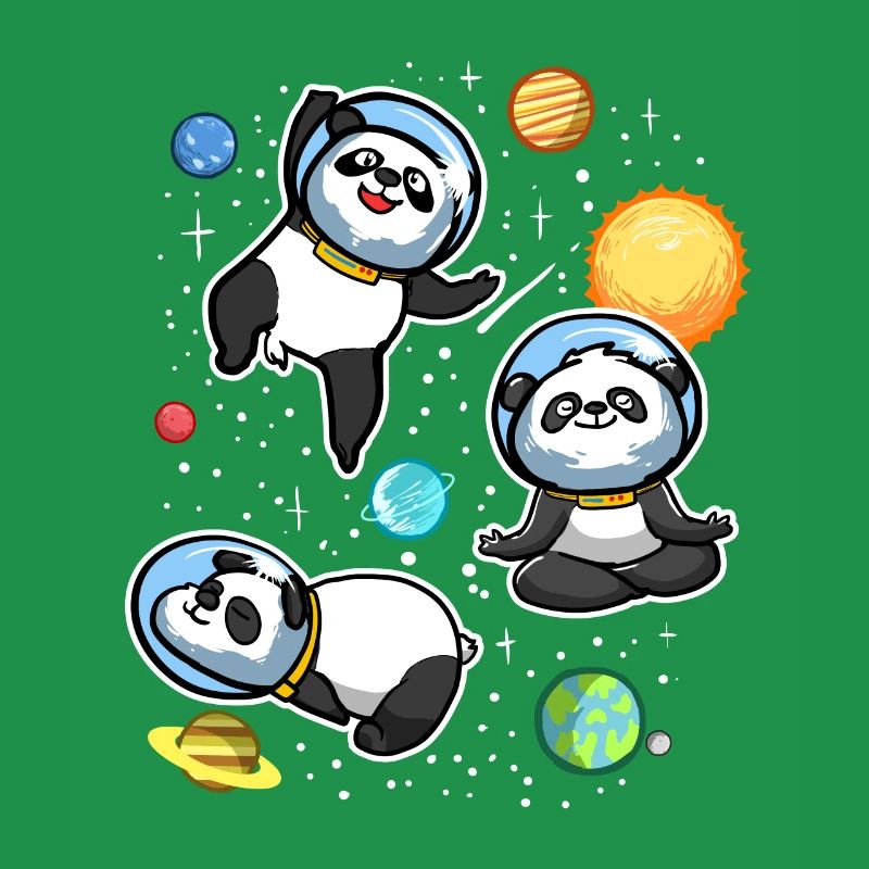 Univers des astronautes de Space Panda