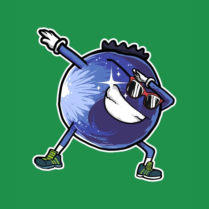 Dabbing Blueberry Fruit Dab Dancing Blueberries