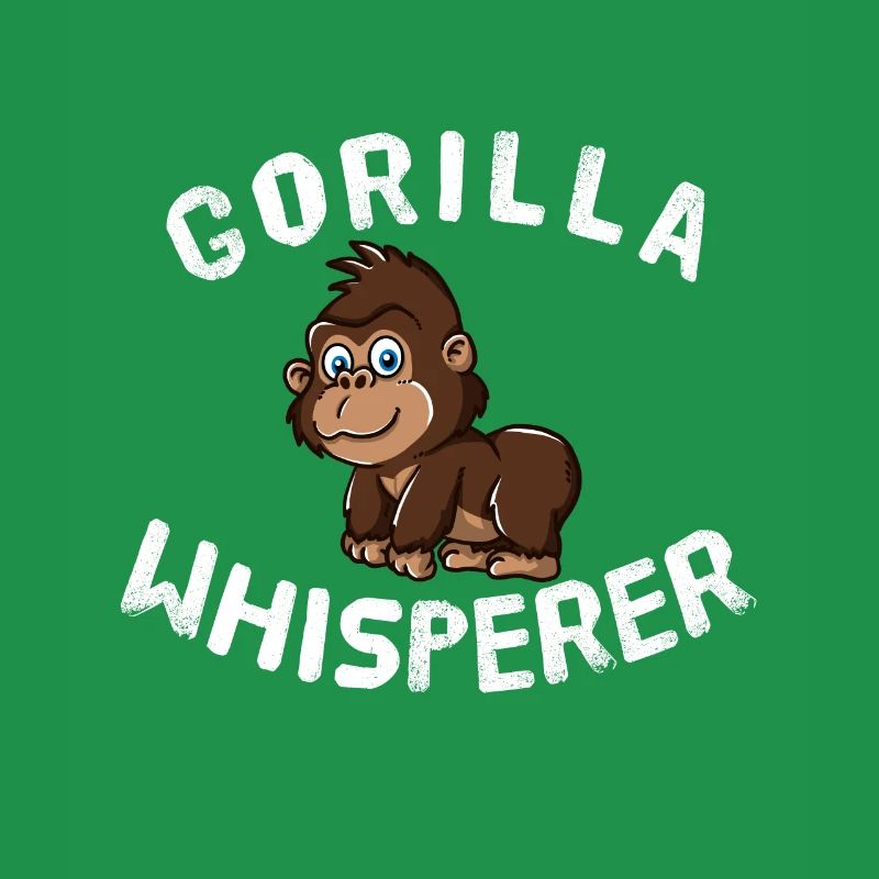 Funny Gorilla Lover Gorilla Whisperer Cute Monkey