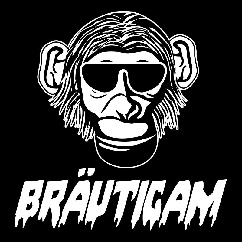 Bräutigam Cooler Affe Sonnenbrille
