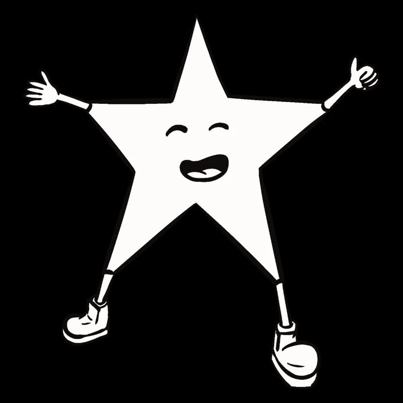 Christmas star, cute with a smile
