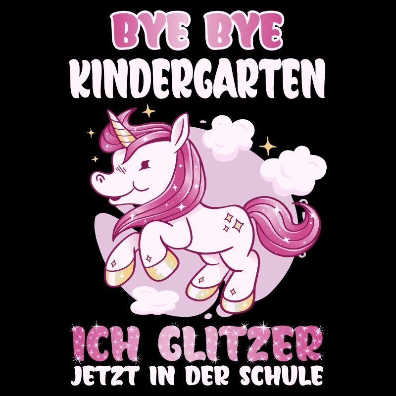 Ich glitzer jetzt in der Schule Einschulung