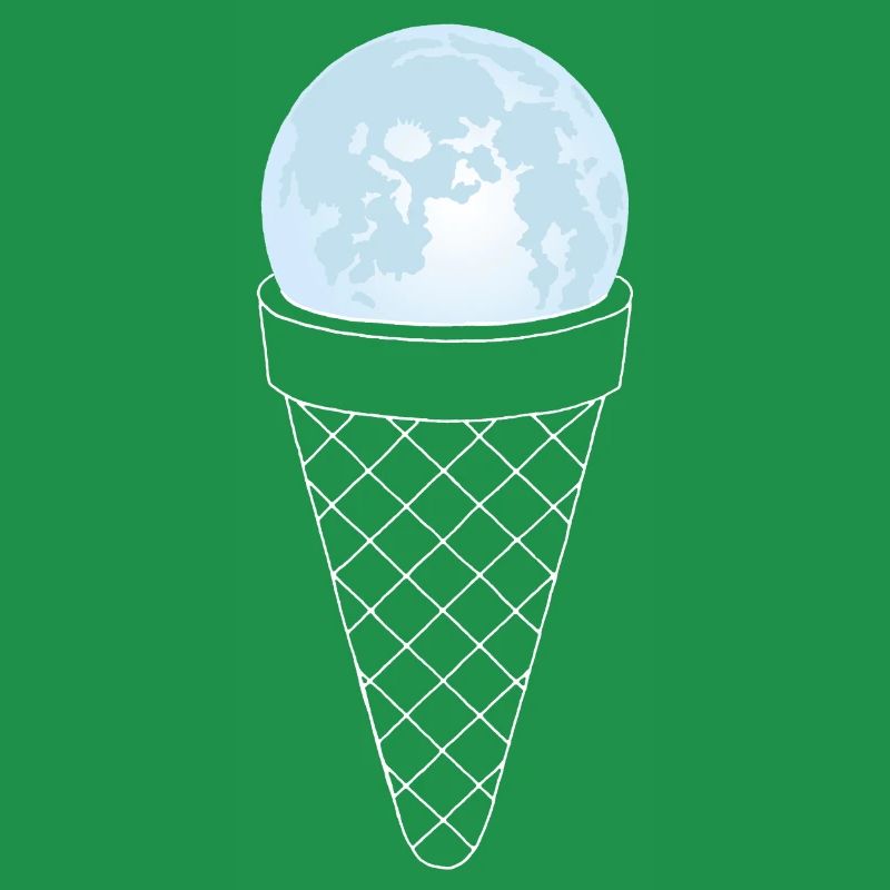 Mond und Eis