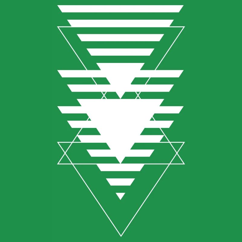 Layered Triangle Geometric Pattern