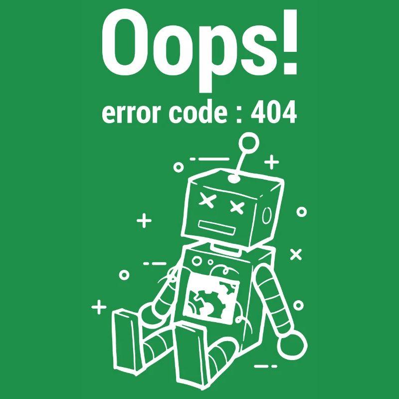 Oops Fehler 404 Grafik