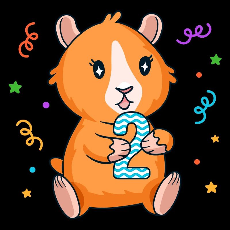 Cochon d’Inde 2ème anniversaire Fille de 2 ans