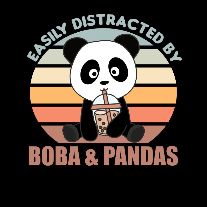 Bubble Tea Panda chocolat animaux doux Boba