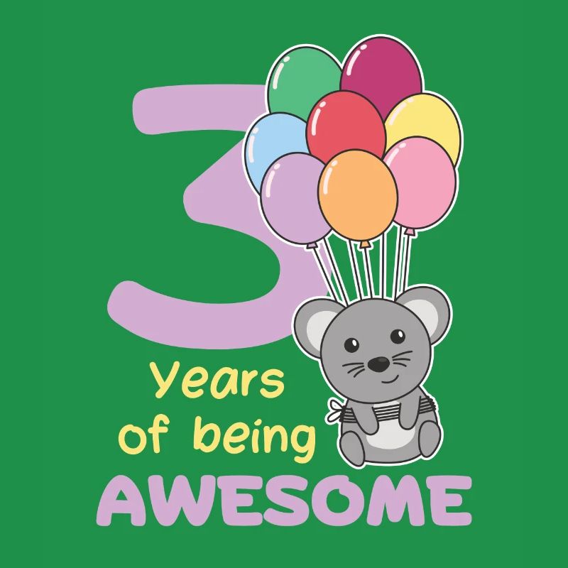 Mouse for 3rd birthday children three years old