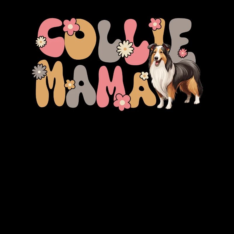 Long-haired Collie Groovy Collie Mom
