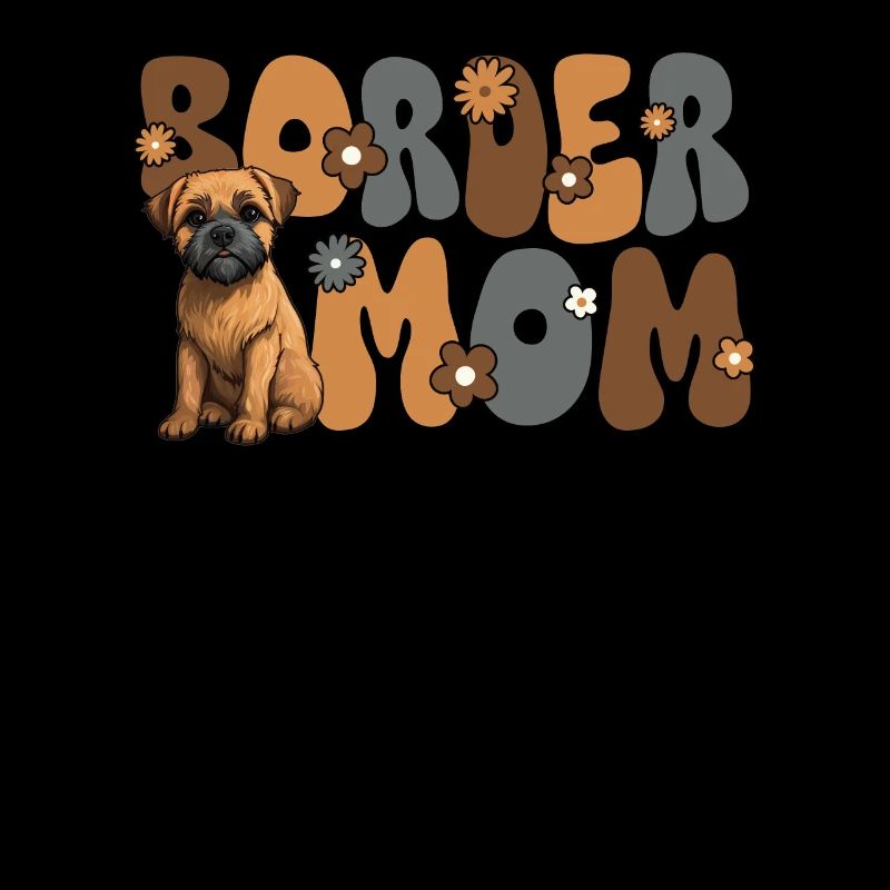 Border Terrier Groovy Border Mom
