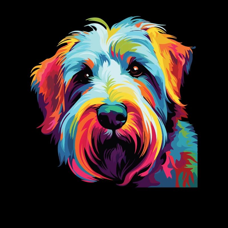 Wasserfarben Farbenfroher Sealyham Terrier