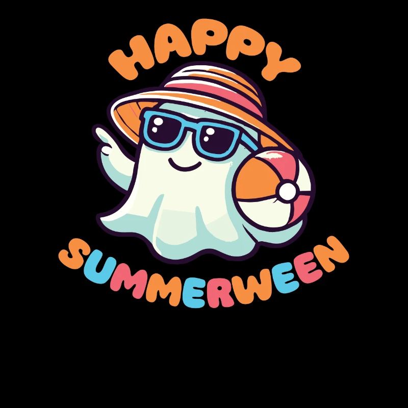 Happy Summerween Summer Halloween Ghost