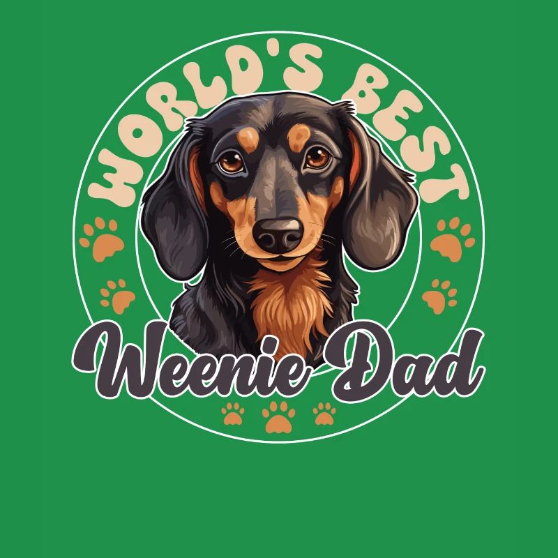 Teckel Chien Weenie Dad