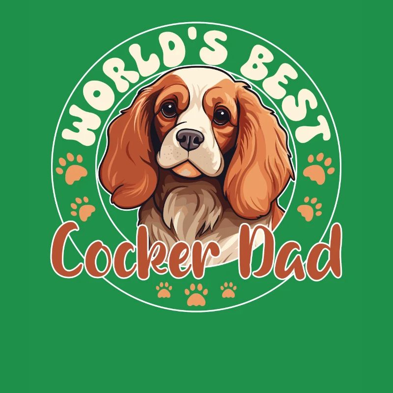 Cocker Spaniel Groovy Cocker Dad