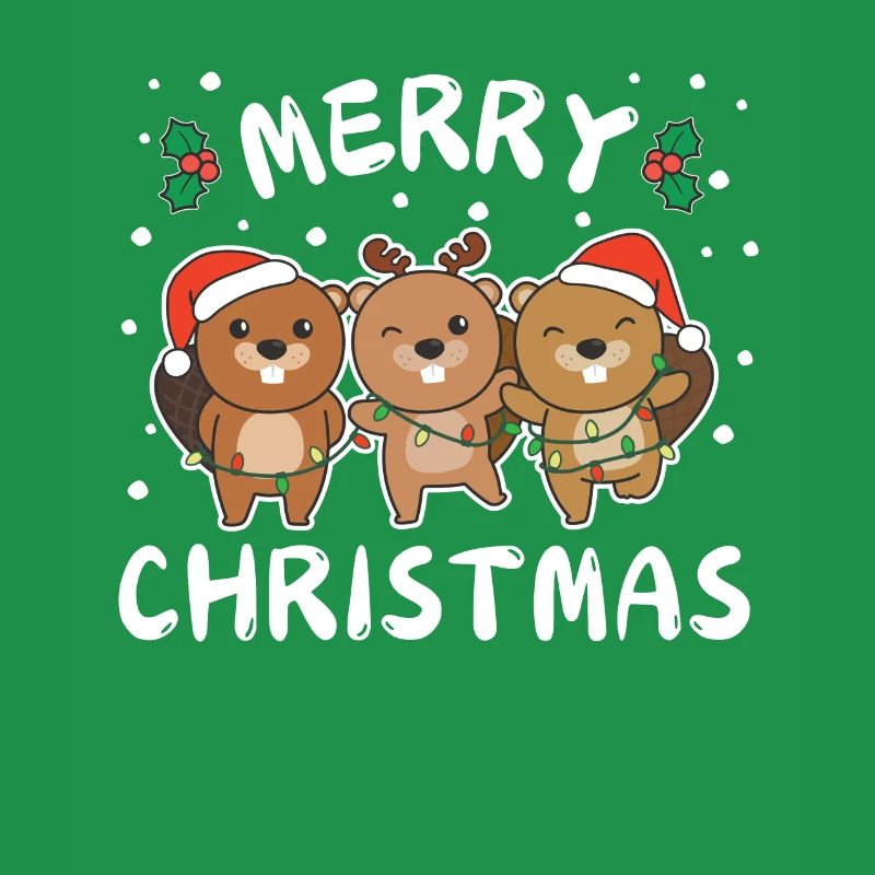 Joyeux Noël Castor de Noël