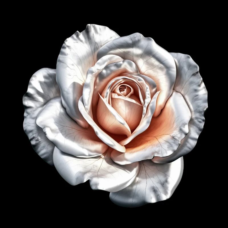 Blumen Rose Weiß Grau Muttertag Valentinstag