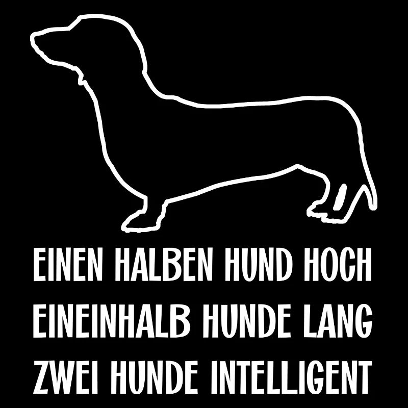 Schlauer intelligenter Dackel ich liebe Dackel