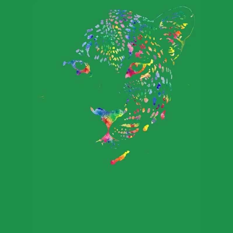 Léopard multicolore