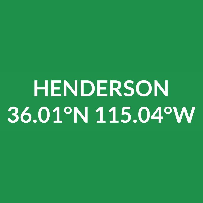 Henderson, Nevada, USA Coordinates