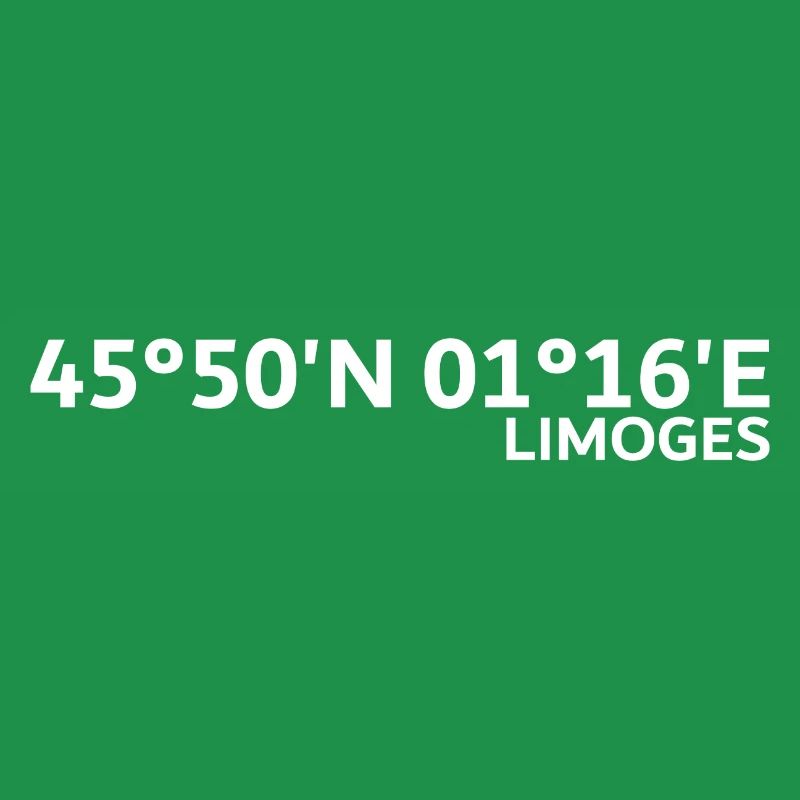 Coordonnées de Limoges