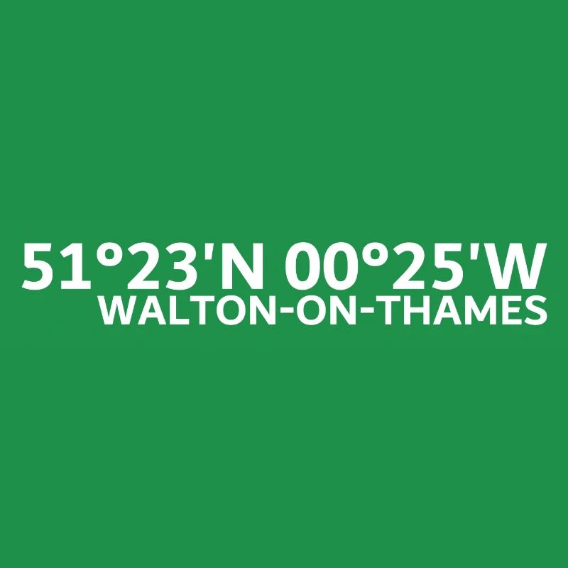 Walton-on-Thames coordinates