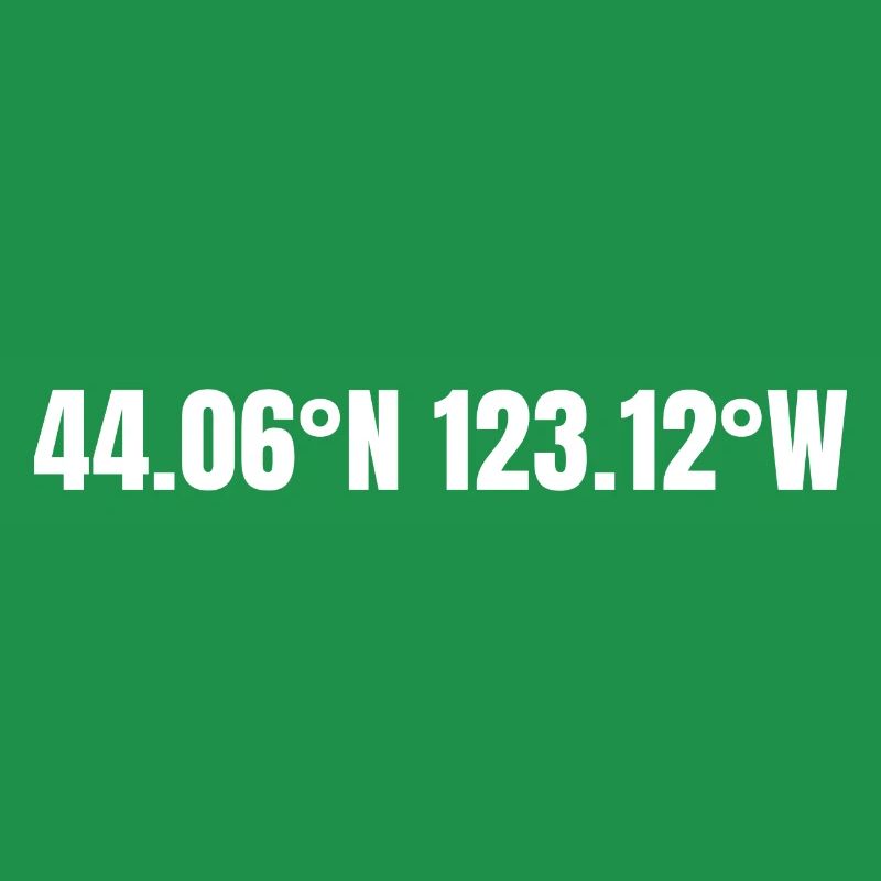 Eugene, Oregon, USA Coordinates