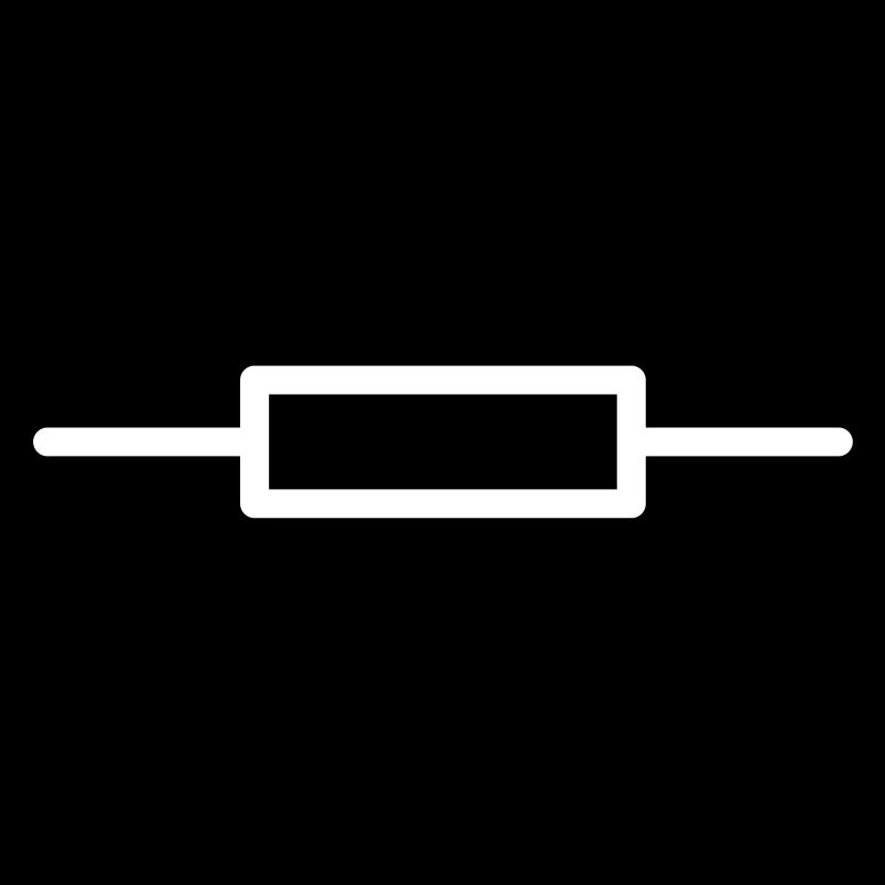 Schaltzeichen Widerstand Elektronik - FARBE ÄNDERB
