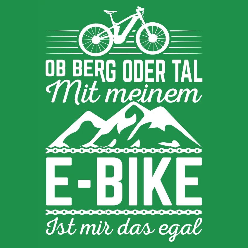 E-Bike Ob Berg oder Tal egal Pedelec Fahrrad