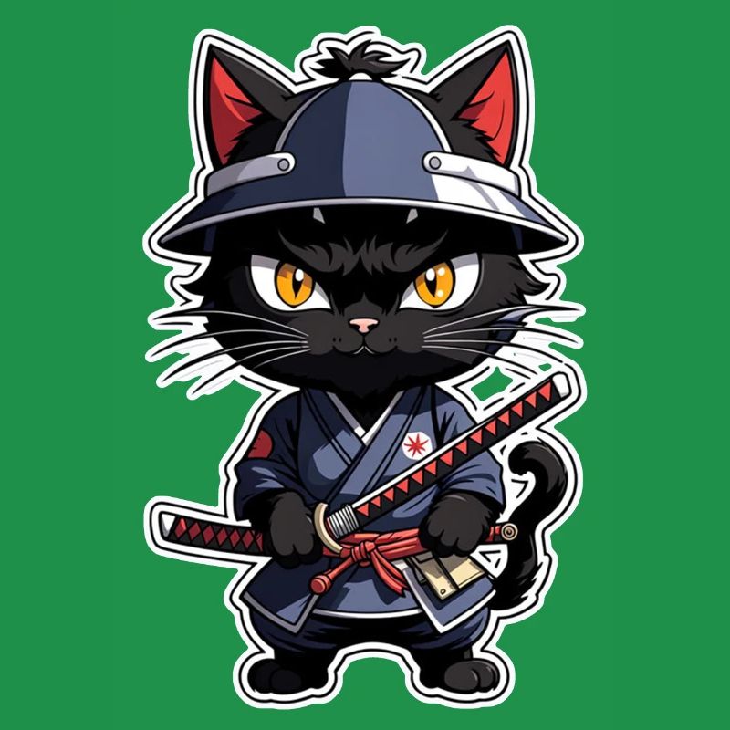 Ninja Katze - Samurai Kätzchen
