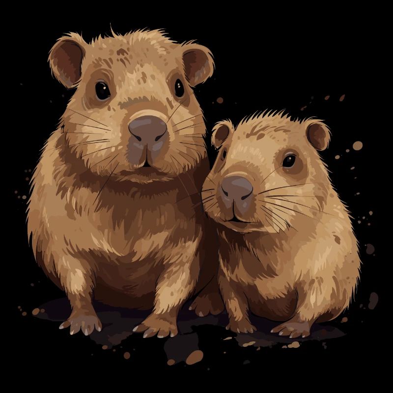 Capybaras capybara
