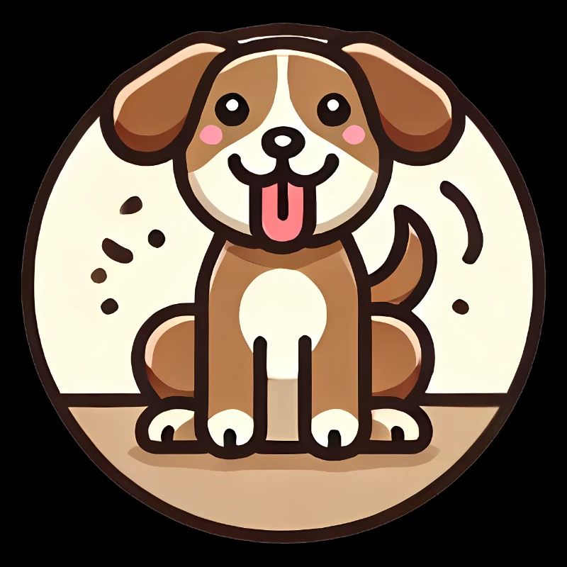 Conception de chien de dessin animé ludique