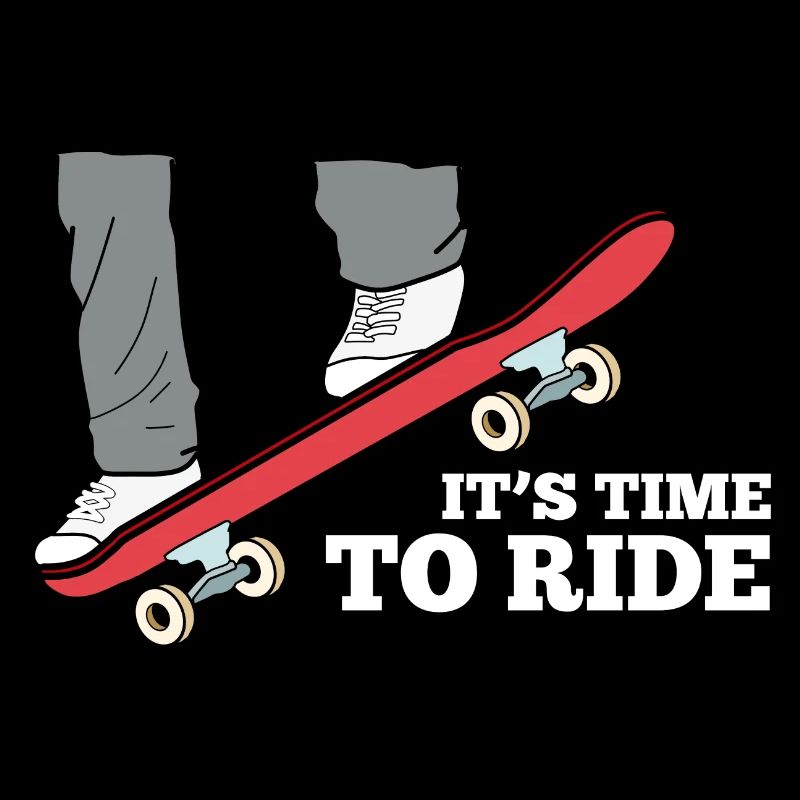Skateboard Sprung Spruch Kinder