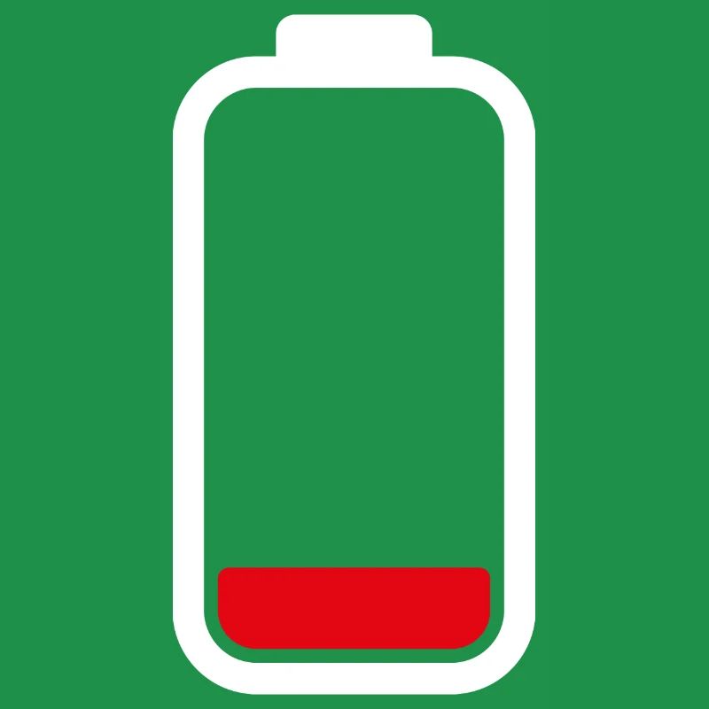 LOW BATTERY - White