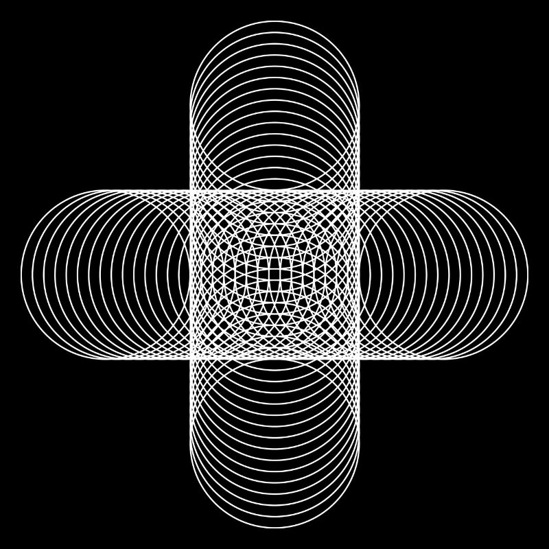 Four Circles / weiß